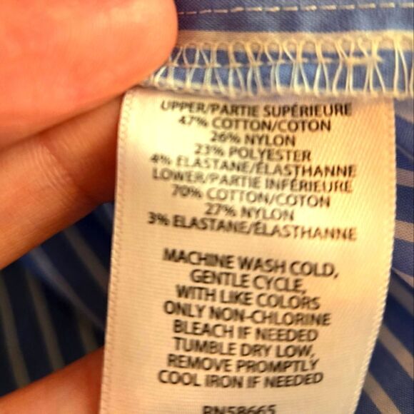 EC TREASURE & BOND SEERSUCKER TANK SZ.M - Picture 5 of 5